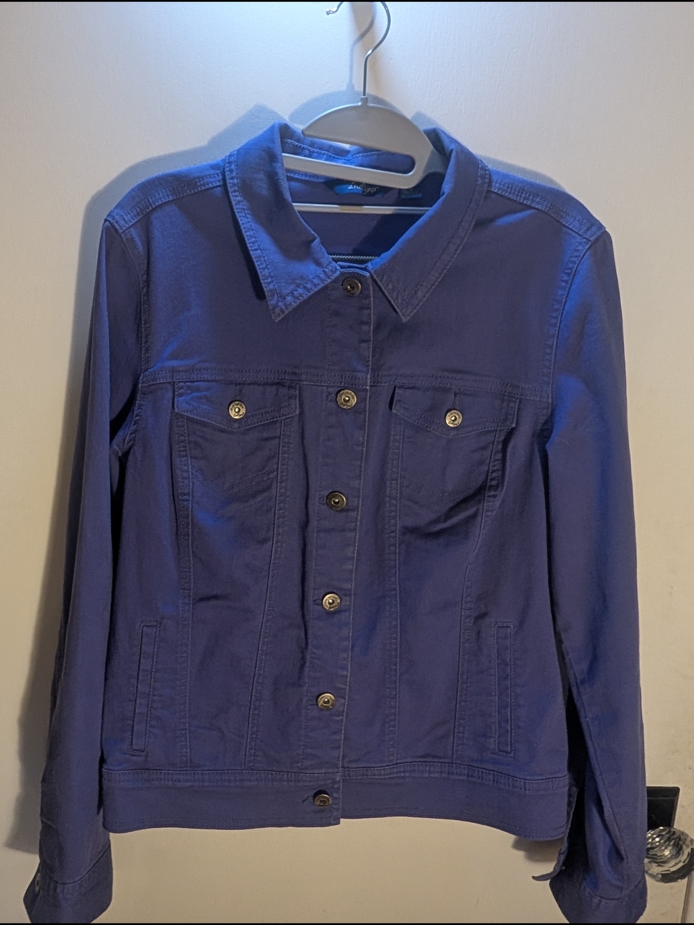 Great Northwest Clothing Company Purple Denim Jacket - Button-Front